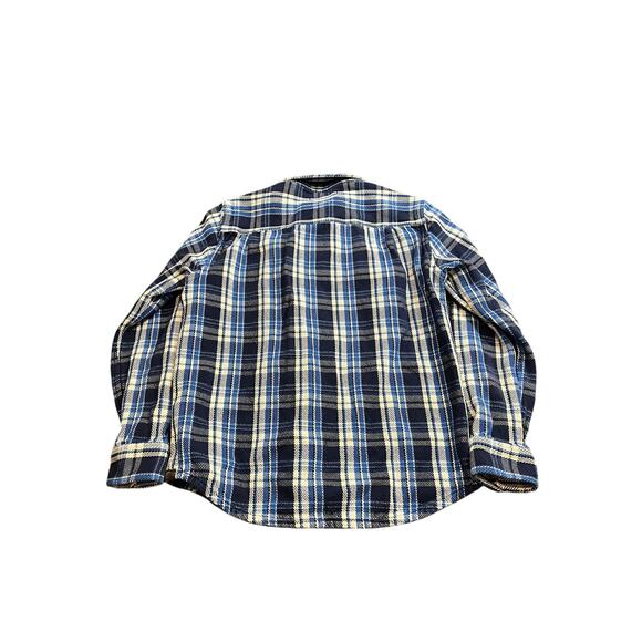Outerknown Blue and White Plaid Casual Button Down Shirt - Picture 4 of 9